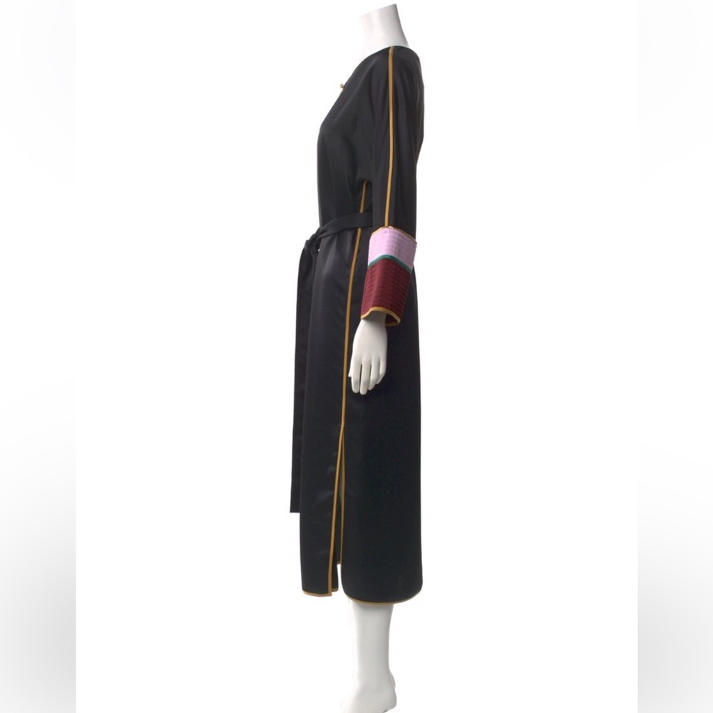 Tory Burch Black Maxi Dress with Pink and Red Accents - Picture 2 of 3